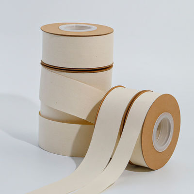 شريط القطن البيضاء الطبيعية 10mm-32mm شريط القطن النسيج 100%