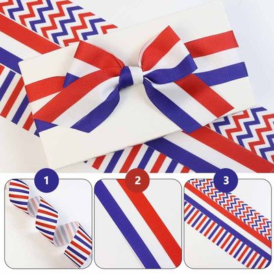 الحبر المطبوع بوليستر شريط Grosgrain بواسطة ساحة الشعار المخصص