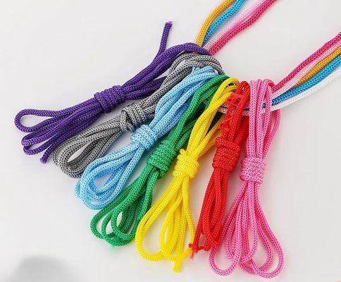 حبل البولي بروبلين 3 ملم وردي DIY حبل البولي بروبلين مزدوج