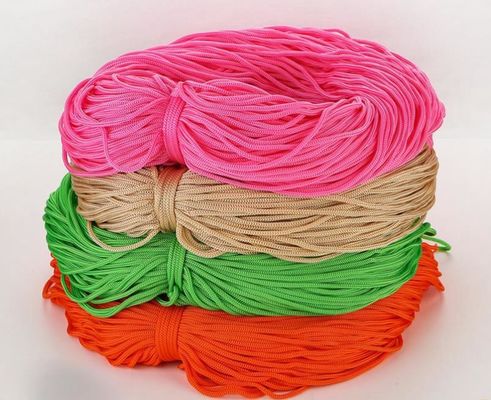 حبل البولي بروبلين 3 ملم وردي DIY حبل البولي بروبلين مزدوج