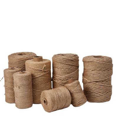 1mm-20mm حبل جوت ملون ISO9001 صديقة للبيئة 6mm حبل جوت