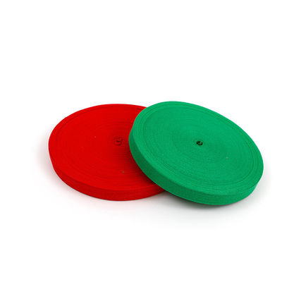 شريط القطن العادي 10mm-40mm الشريط الوردي الأخضر الأزرق المنسوج