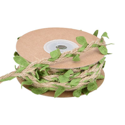 الشريط الخضراء الداكنة الورقية 2mm-15mm*10y الشريط الأسلاكية الجوت