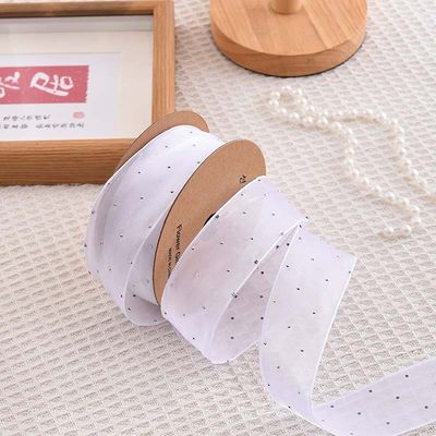 4 سم*18م شيني الماس بوليستر أورجانزا شريط ربط هدية عالية الجودة