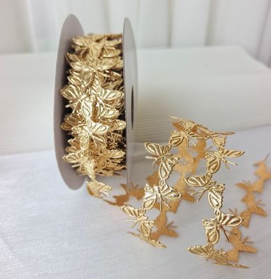 شريط الفراشة بالموجات فوق الصوتية 2cm*25y للتعبئة الهدية وملحقات الملابس