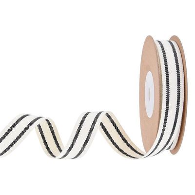 شريط القطن المخطط الأسود والأحمر من 10mm-38mm*10y للتعبئة والتغليف الهدايا ومكونات الملابس